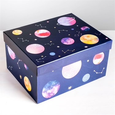 Коробка складная «Космос», 31,2 х 25,6 х 16,1 см - фото 52503