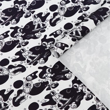 Набор бумаги упаковочной крафт "Космонавт", 50 × 70 см, 2 листа - фото 53872
