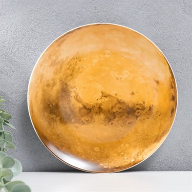Тарелка декоративная керамика панно "Солнечная система. Марс" d=20,5 см - фото 55798
