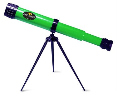 Телескоп детский настольный Navir 15x c дополнительной линзой на 25x, зеленый - фото 77513