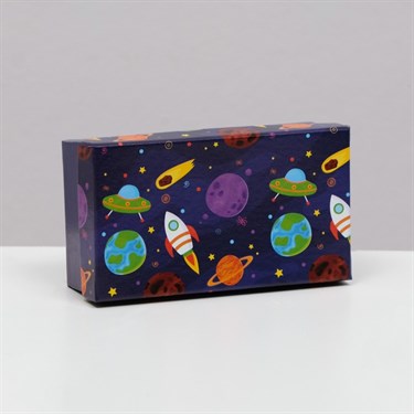 Подарочная коробка "Космос", 12 х 6,5 х 4 см