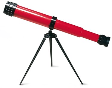 Телескоп детский настольный Navir 15x c дополнительной линзой на 25x, красный