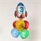 Букет из шаров «Ракета», латекс, фольга, набор 6 шт. - фото 50579