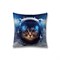 Наволочка декоративная «Кошка в космосе», размер 45 х 45 см, вшитая молния - фото 52066