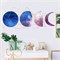Наклейка пластик интерьерная цветная "Луна и месяц" 40х60 см - фото 53622