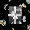Бумага упаковочная глянцевая «Бабочки в космосе», 70 × 100 см - фото 54115