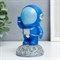 Сувенир полистоун "Астронавт на луне" ярко-синий 11,5х6,5х6,5 см 7345734