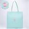 Сумка-шопер без молнии, без подкладки, с липучками, цвет голубой 7353157