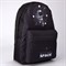 Рюкзак молодежный, отд на молнии, н/карман, «Космос», чёрный, 33 х 13 х 37 7651491