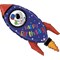 Шар фольгированный 40'' «С днём рождения! Космическая ракета», фигура, 1 шт. - фото 57598